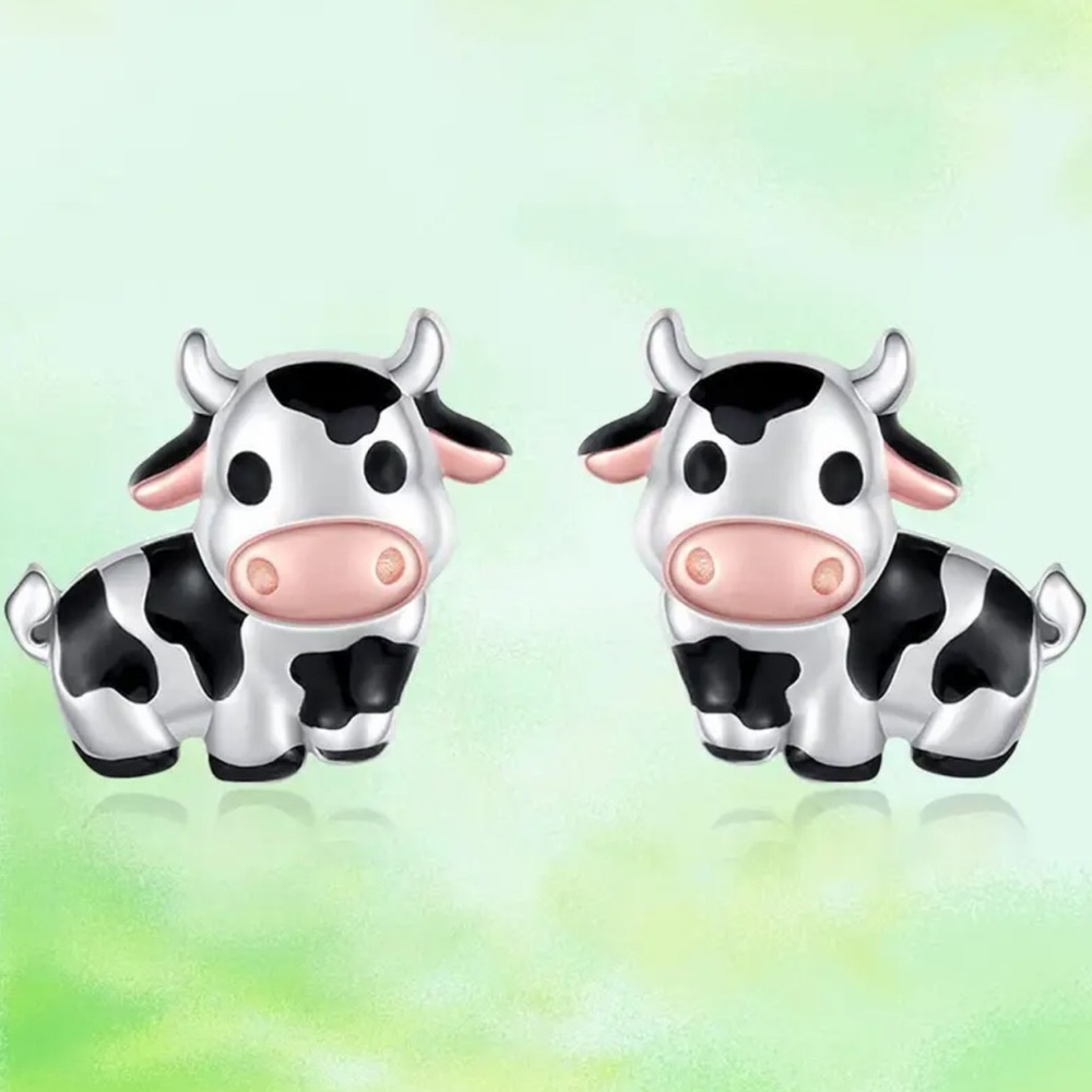 NWOT - Playful Cow Stud Earrings